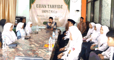 SMP Negeri 3 Krian Gelar Ujian Tahfidz Al-Qur’an