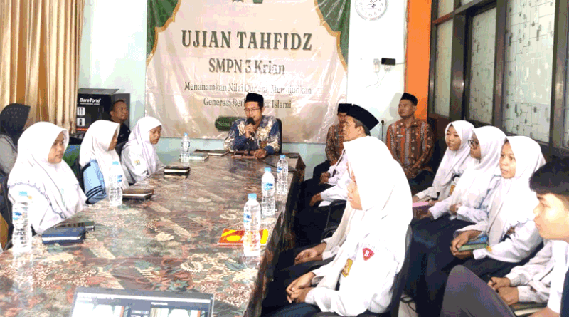 SMP Negeri 3 Krian Gelar Ujian Tahfidz Al-Qur’an